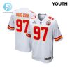 Felix Anudikeuzomah 97 Kansas City Chiefs 2024 Divisional Patch Game Youth Jersey White stylepulseusa 1