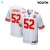 Creed Humphrey 52 Kansas City Chiefs 2024 Divisional Patch Game Youth Jersey White stylepulseusa 1