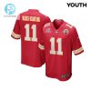 Marquez Valdesscantling 11 Kansas City Chiefs 2024 Divisional Patch Game Youth Jersey Red stylepulseusa 1