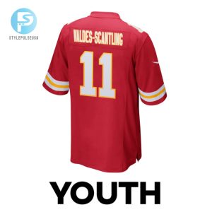 Marquez Valdesscantling 11 Kansas City Chiefs 2024 Divisional Patch Game Youth Jersey Red stylepulseusa 1 2