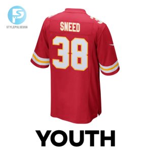 Lamical Perine 29 Kansas City Chiefs 2024 Divisional Patch Game Youth Jersey Red stylepulseusa 1 2