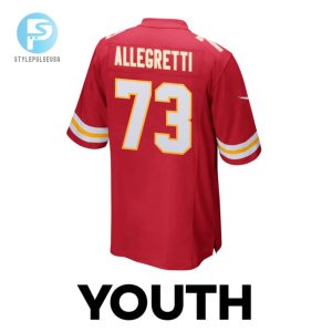 Nick Allegretti 73 Kansas City Chiefs 2024 Divisional Patch Game Youth Jersey Red stylepulseusa 1 2