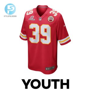 Keith Taylor 39 Kansas City Chiefs 2024 Divisional Patch Game Youth Jersey Red stylepulseusa 1 1