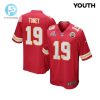 Kadarius Toney 19 Kansas City Chiefs 2024 Divisional Patch Game Youth Jersey Red stylepulseusa 1