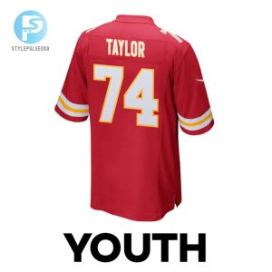 Jawaan Taylor 74 Kansas City Chiefs 2024 Divisional Patch Game Youth Jersey Red stylepulseusa 1 2