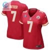 Harrison Butker 7 Kansas City Chiefs Super Bowl Lviii Patch Game Women Jersey Red stylepulseusa 1