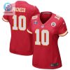 Isiah Pacheco 10 Kansas City Chiefs Super Bowl Lviii Patch Game Women Jersey Red stylepulseusa 1