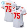 Darian Kinnard 75 Kansas City Chiefs Super Bowl Lviii Patch Game Women Jersey White stylepulseusa 1