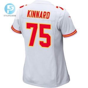 Darian Kinnard 75 Kansas City Chiefs Super Bowl Lviii Patch Game Women Jersey White stylepulseusa 1 2