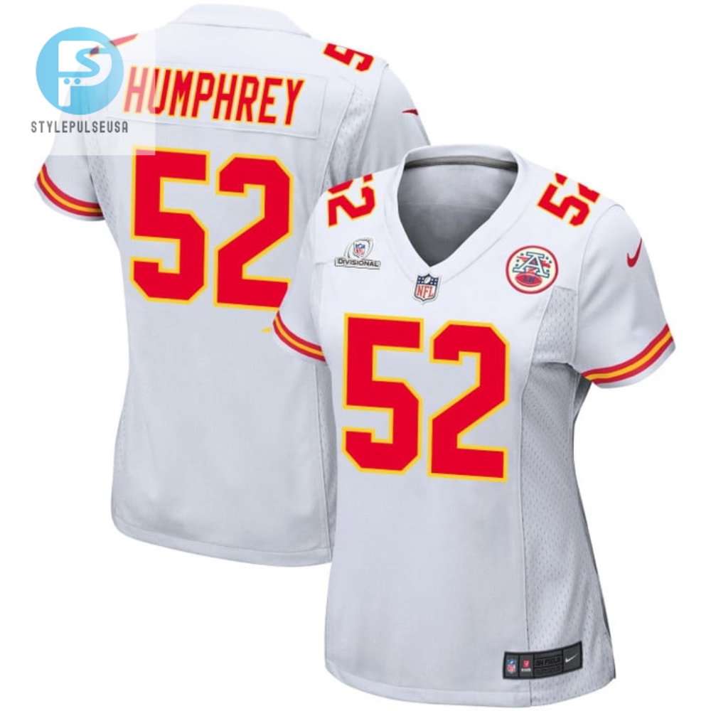 Creed Humphrey 52 Kansas City Chiefs Super Bowl Lviii Patch Game Women Jersey White stylepulseusa 1