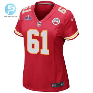 Austin Reiter 61 Kansas City Chiefs Super Bowl Lviii Patch Game Women Jersey Red stylepulseusa 1 1