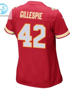 Tyree Gillespie 42 Kansas City Chiefs Super Bowl Lviii Patch Game Women Jersey Red stylepulseusa 1 2