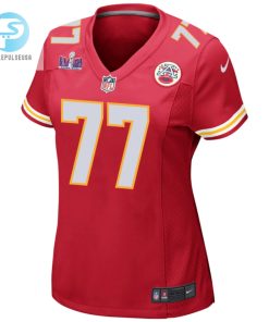 Lucas Niang 77 Kansas City Chiefs Super Bowl Lviii Patch Game Women Jersey Red stylepulseusa 1 1