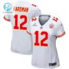 Mecole Hardman 12 Kansas City Chiefs Super Bowl Lviii Patch Game Women Jersey White stylepulseusa 1