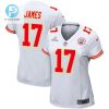 Richie James 17 Kansas City Chiefs Super Bowl Lviii Patch Game Women Jersey White stylepulseusa 1