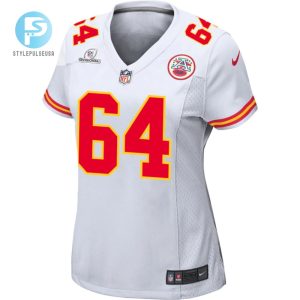 Wanya Morris 64 Kansas City Chiefs Super Bowl Lviii Patch Game Women Jersey White stylepulseusa 1 1