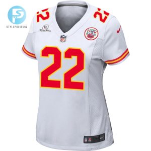 Trent Mcduffie 22 Kansas City Chiefs Super Bowl Lviii Patch Game Women Jersey White stylepulseusa 1 1