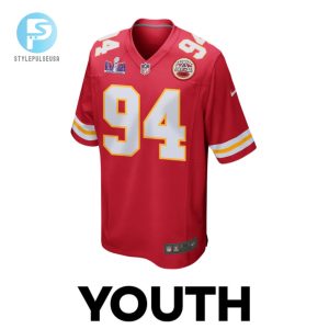 Malik Herring 94 Kansas City Chiefs Super Bowl Lviii Patch Game Youth Jersey Red stylepulseusa 1 1