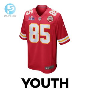 Izaiah Gathings 85 Kansas City Chiefs Super Bowl Lviii Patch Game Youth Jersey Red stylepulseusa 1 1