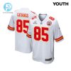 Izaiah Gathings 85 Kansas City Chiefs Super Bowl Lviii Patch Game Youth Jersey White stylepulseusa 1