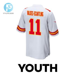 Marquez Valdesscantling 11 Kansas City Chiefs Super Bowl Lviii Patch Game Youth Jersey White stylepulseusa 1 2