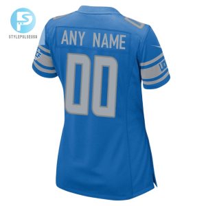 Detroit Lions Vs. Kansas City Chiefs Super Bowl Lviii Matchup Game Custom Women Jersey Blue stylepulseusa 1 2