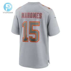 Patrick Mahomes 15 Kansas City Chiefs Super Bowl Lviii Atmosphere Fashion Game Men Jersey Gray stylepulseusa 1 2