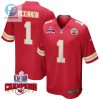 Jerick Mckinnon 1 Kansas City Chiefs Super Bowl Lviii Champions 4 Stars Patch Game Men Jersey Red stylepulseusa 1