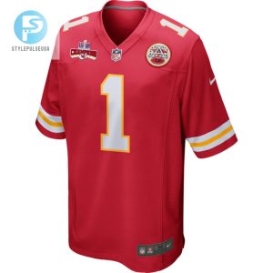 Jerick Mckinnon 1 Kansas City Chiefs Super Bowl Lviii Champions 4 Stars Patch Game Men Jersey Red stylepulseusa 1 1