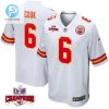 Bryan Cook 6 Kansas City Chiefs Super Bowl Lviii Champions 4 Stars Patch Game Men Jersey White stylepulseusa 1