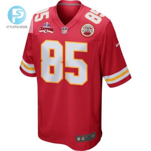 Izaiah Gathings 85 Kansas City Chiefs Super Bowl Lviii Champions 4 Stars Patch Game Men Jersey Red stylepulseusa 1 1