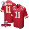 Marquez Valdesscantling 11 Kansas City Chiefs Super Bowl Lviii Champions 4 Stars Patch Game Men Jersey Red stylepulseusa 1