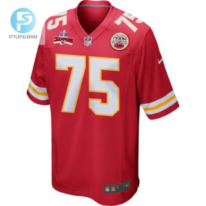 Darian Kinnard 75 Kansas City Chiefs Super Bowl Lviii Champions 4 Stars Patch Game Men Jersey Red stylepulseusa 1 1