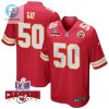 Willie Gay 50 Kansas City Chiefs Super Bowl Lviii Champions 4 Stars Patch Game Men Jersey Red stylepulseusa 1