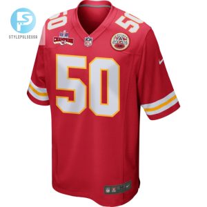 Willie Gay 50 Kansas City Chiefs Super Bowl Lviii Champions 4 Stars Patch Game Men Jersey Red stylepulseusa 1 1