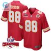 Jody Fortson 88 Kansas City Chiefs Super Bowl Lviii Champions 4 Stars Patch Game Men Jersey Red stylepulseusa 1