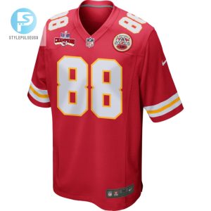 Jody Fortson 88 Kansas City Chiefs Super Bowl Lviii Champions 4 Stars Patch Game Men Jersey Red stylepulseusa 1 1