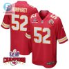 Creed Humphrey 52 Kansas City Chiefs Super Bowl Lviii Champions 4 Stars Patch Game Men Jersey Red stylepulseusa 1