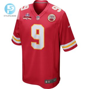 Blaine Gabbert 9 Kansas City Chiefs Super Bowl Lviii Champions 4 Stars Patch Game Men Jersey Red stylepulseusa 1 1