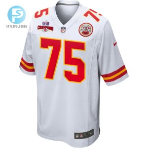 Darian Kinnard 75 Kansas City Chiefs Super Bowl Lviii Champions 4 Stars Patch Game Men Jersey White stylepulseusa 1 1