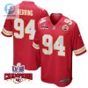 Malik Herring 94 Kansas City Chiefs Super Bowl Lviii Champions 4 Stars Patch Game Men Jersey Red stylepulseusa 1