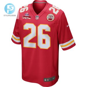 Deon Bush 26 Kansas City Chiefs Super Bowl Lviii Champions 4 Stars Patch Game Men Jersey Red stylepulseusa 1 1