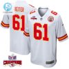 Austin Reiter 61 Kansas City Chiefs Super Bowl Lviii Champions 4 Stars Patch Game Men Jersey White stylepulseusa 1