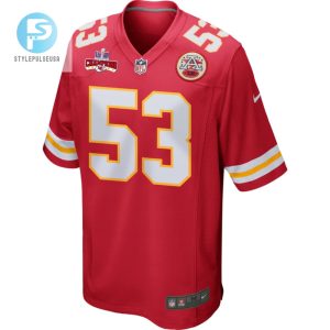 Bj Thompson 53 Kansas City Chiefs Super Bowl Lviii Champions 4 Stars Patch Game Men Jersey Red stylepulseusa 1 1