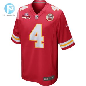 Rashee Rice 4 Kansas City Chiefs Super Bowl Lviii Champions 4 Stars Patch Game Men Jersey Red stylepulseusa 1 1