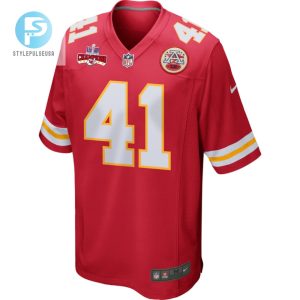 James Winchester 41 Kansas City Chiefs Super Bowl Lviii Champions 4 Stars Patch Game Men Jersey Red stylepulseusa 1 1