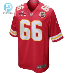 Mike Caliendo 66 Kansas City Chiefs Super Bowl Lviii Champions 4 Stars Patch Game Men Jersey Red stylepulseusa 1 1