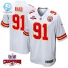 Derrick Nnadi 91 Kansas City Chiefs Super Bowl Lviii Champions 4 Stars Patch Game Men Jersey White stylepulseusa 1