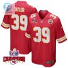 Keith Taylor 39 Kansas City Chiefs Super Bowl Lviii Champions 4 Stars Patch Game Men Jersey Red stylepulseusa 1