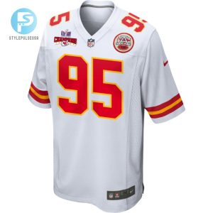 Chris Jones 95 Kansas City Chiefs Super Bowl Lviii Champions 4 Stars Patch Game Men Jersey White stylepulseusa 1 1